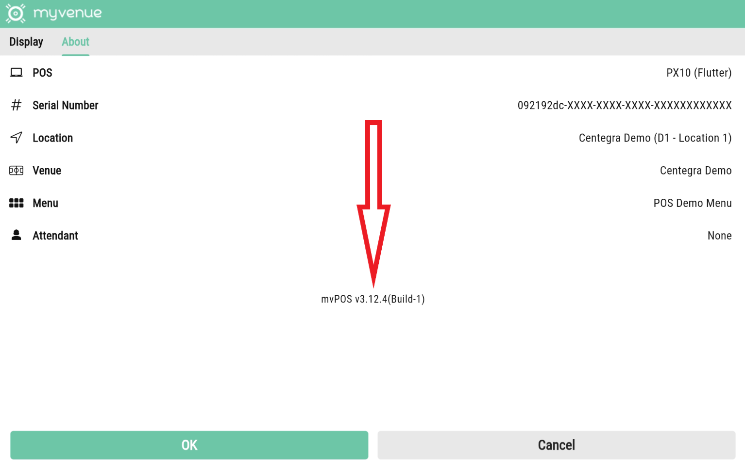 MyVenue logo settings About Arrow.png